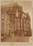 25584 Gezicht op het koor van de Domkerk (Domplein) te Utrecht, aan Achter de Dom, uit het zuidoosten.